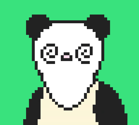 [570125] Panda Tank Top White