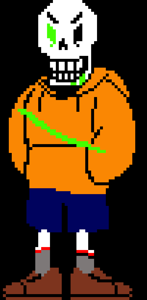 [65530b] Underswap Papyrus Sprite.