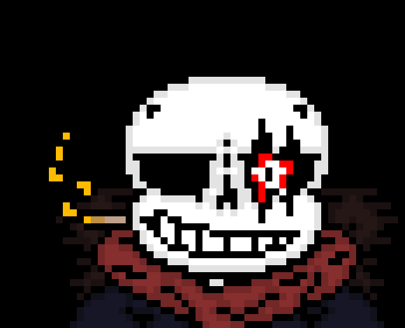 [57dac4] *he takes off his mask and shows him is mutilated and molten eye, scaring the shit out'a FT* i am never in need of these, i have tons of bravery in my hands, im always near death *he puts his mask back on*