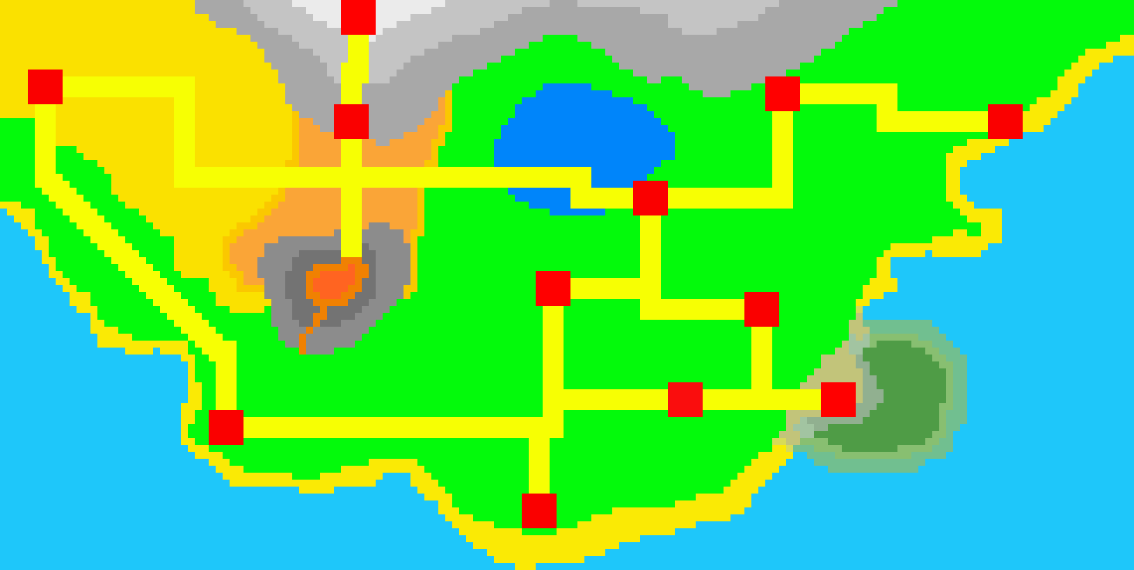 Pokemon region map