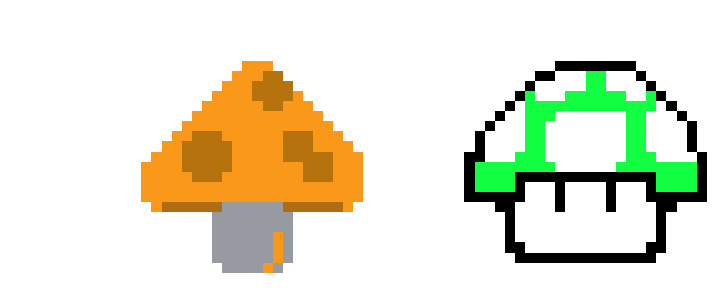[9664c4] Mario 1 mushrooms