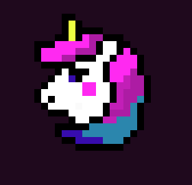 [17f6bb] neon unicorn