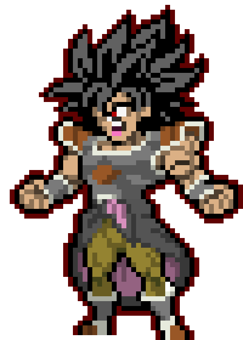 [6c26bc] Pai the Saiyan (His Version of Broly's Wrathful Form) - DBZ OC