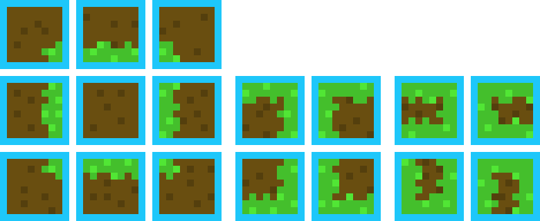 [ebb416] grass tile set