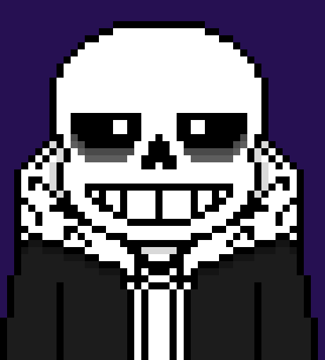[7a4037] literaly look away for a sec and when i look back there's creepy as hell sans