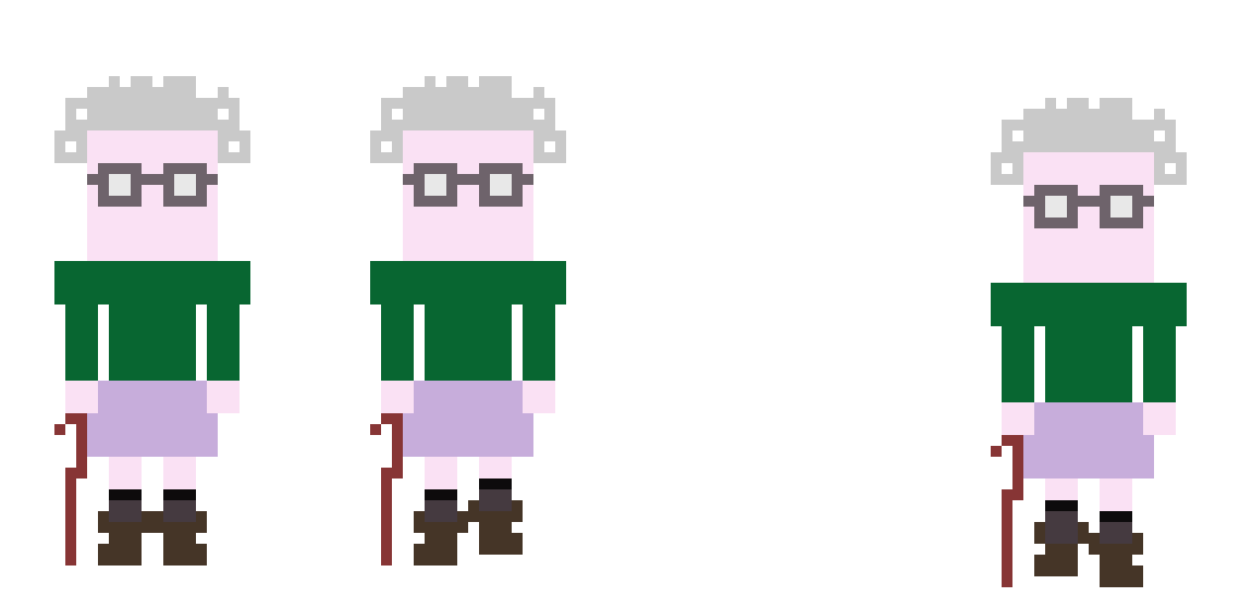[9664c4] Granny! Walking Sprites
