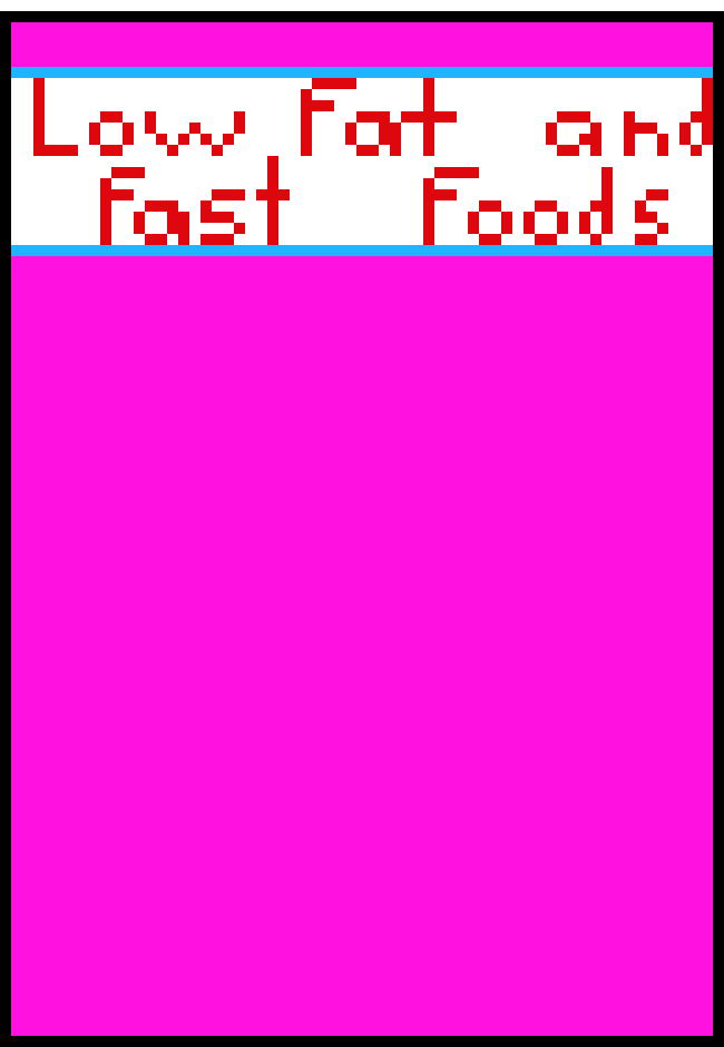 [9664c4] Low fat&Fast foods