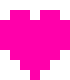 [9664c4] Hot Pink heart