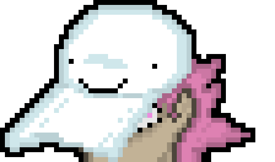 [a105bb] ((Bloob: "Not me!" that's my buddy's job!" *he points down at her*)) "Hi."