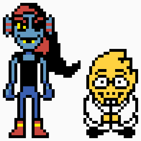 [9664c4] Gendertale Undyne and Alphys
