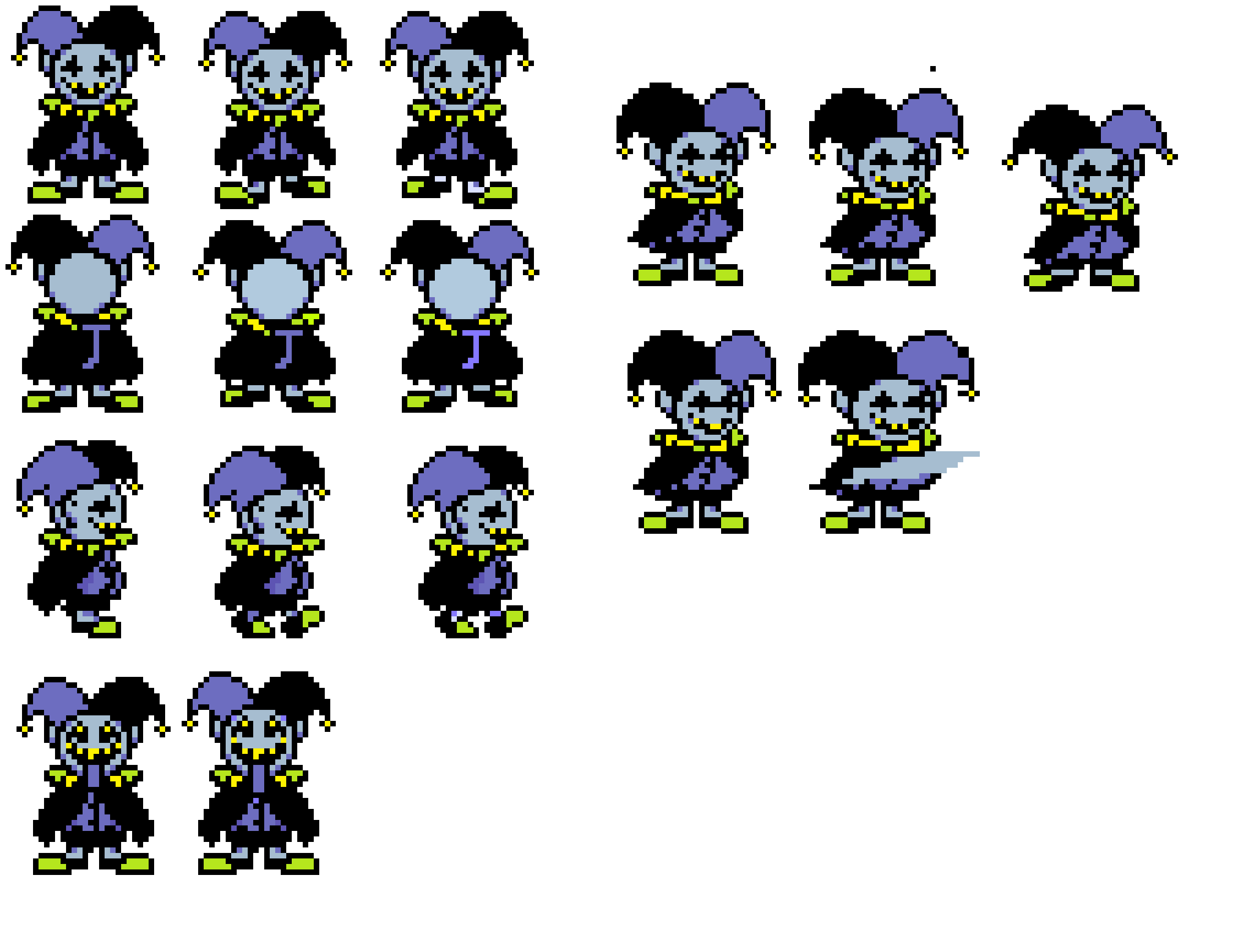 Jevil partner sprites (W.I.P) - K.Vargas
