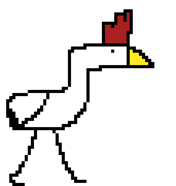 [e83205] chicken walking animation