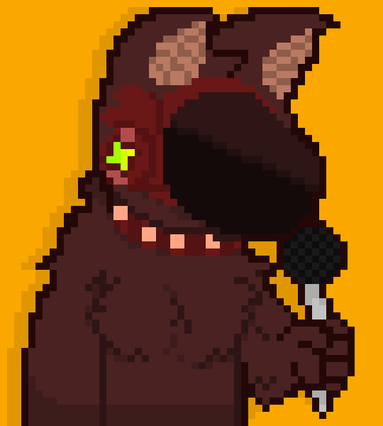 [63ceb7] -She keeps wandering suddenly pulling out a mic and mimicing two violent voices "singing" [https://www.youtube.com/watch?v=nD5v8YuRXyQ]-
