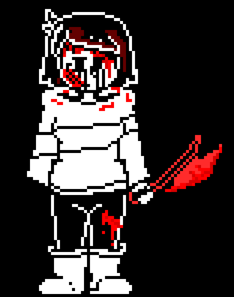 [2fbf6b] This is what happens when terror beats the shit out of horrorized chara and makes her his puppet.