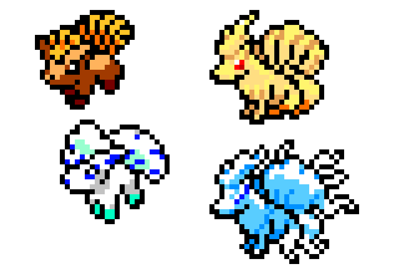 [7e912a] vulpix line + reginal variant