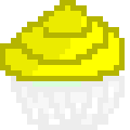 [9664c4] Yellow Mint Cupcake