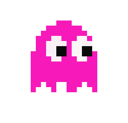 [3561c5] Orange Pacman Ghost