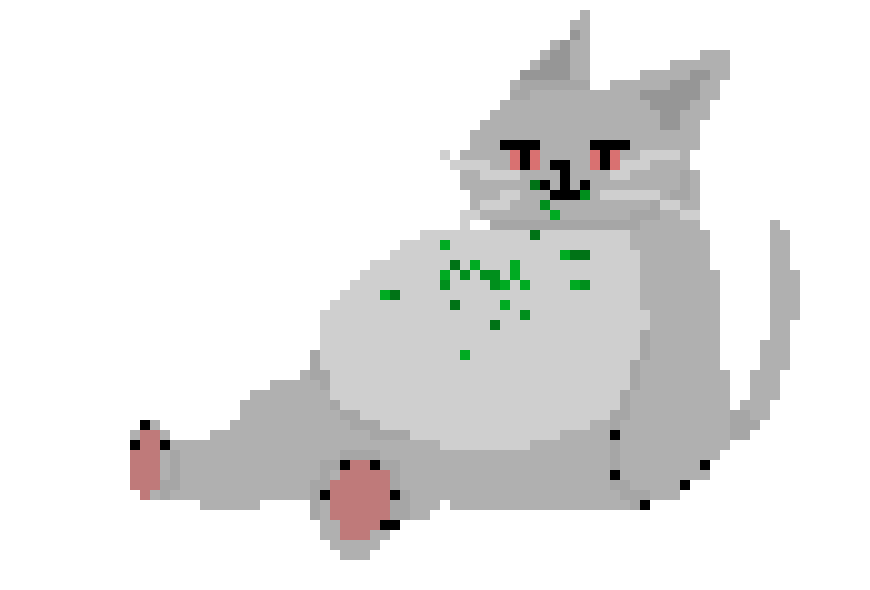 [9d9c60] fat high cat