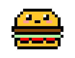 [9664c4] Kawaii Hamburger