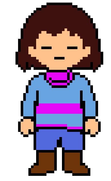 [b08f70] Frisk Sprite (Re-Done!/ + StoryShift Chara Sprite)