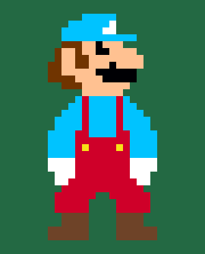 Ice Mario Pixel Art
