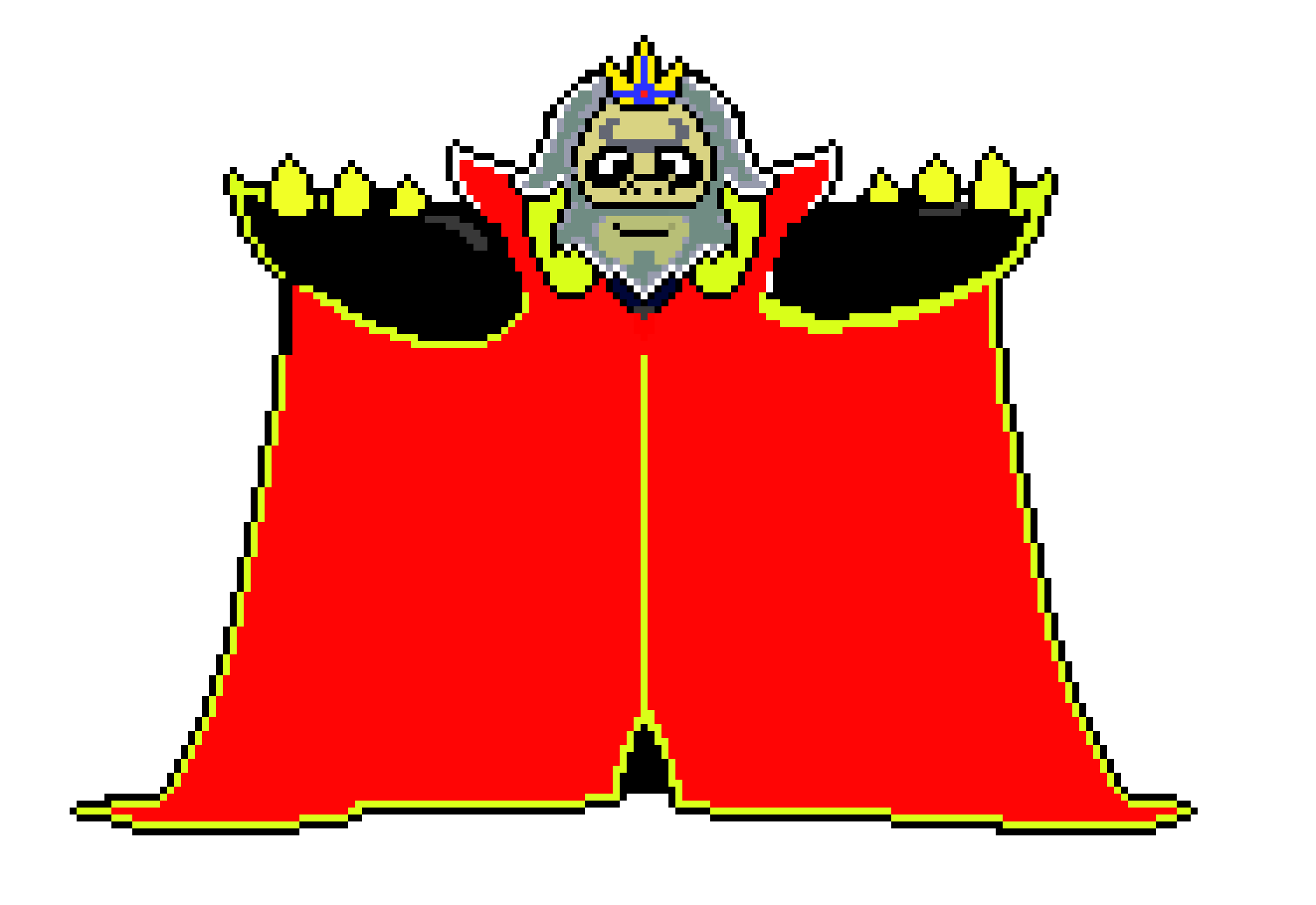 [9664c4] MixTale Asgore Battle sprite transparent