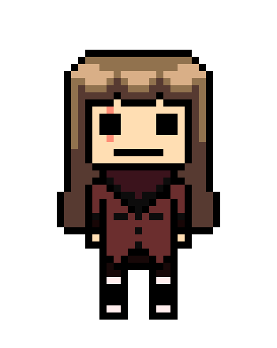 Danganronpa pixel sprite base