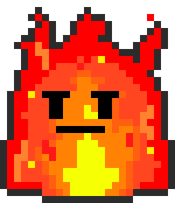 [beaef5] Flame Mini Boss 1 Outlined 3