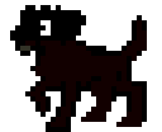 [500b04] pixel art dog                