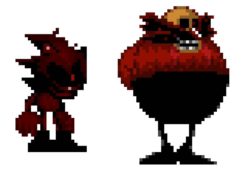[6c26bc] Sonic.EXE OC - Burnto (Sonic Has Burnt) and El Chiro (Eggman)
