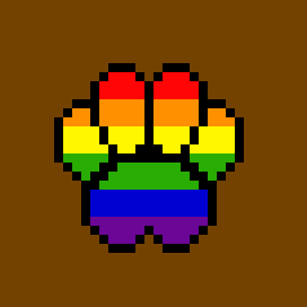 Rainbow paw