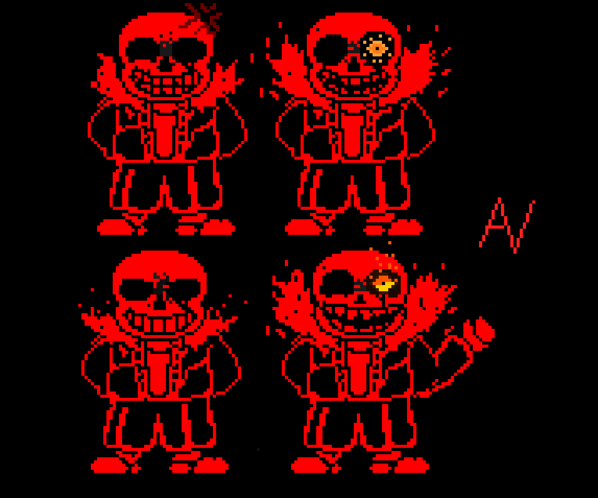 [5f5882] Underfell Sans sprite