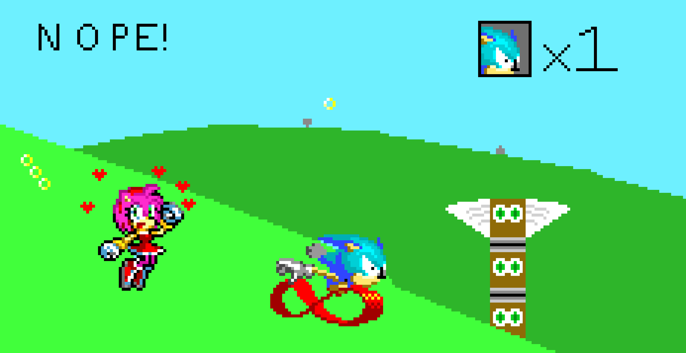 Amy Chasing Sonic