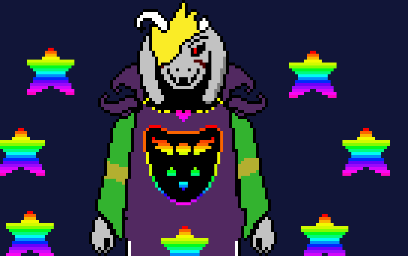 [9664c4]  UnderShrike!Asriel Dreemurr (Battle Sprite)