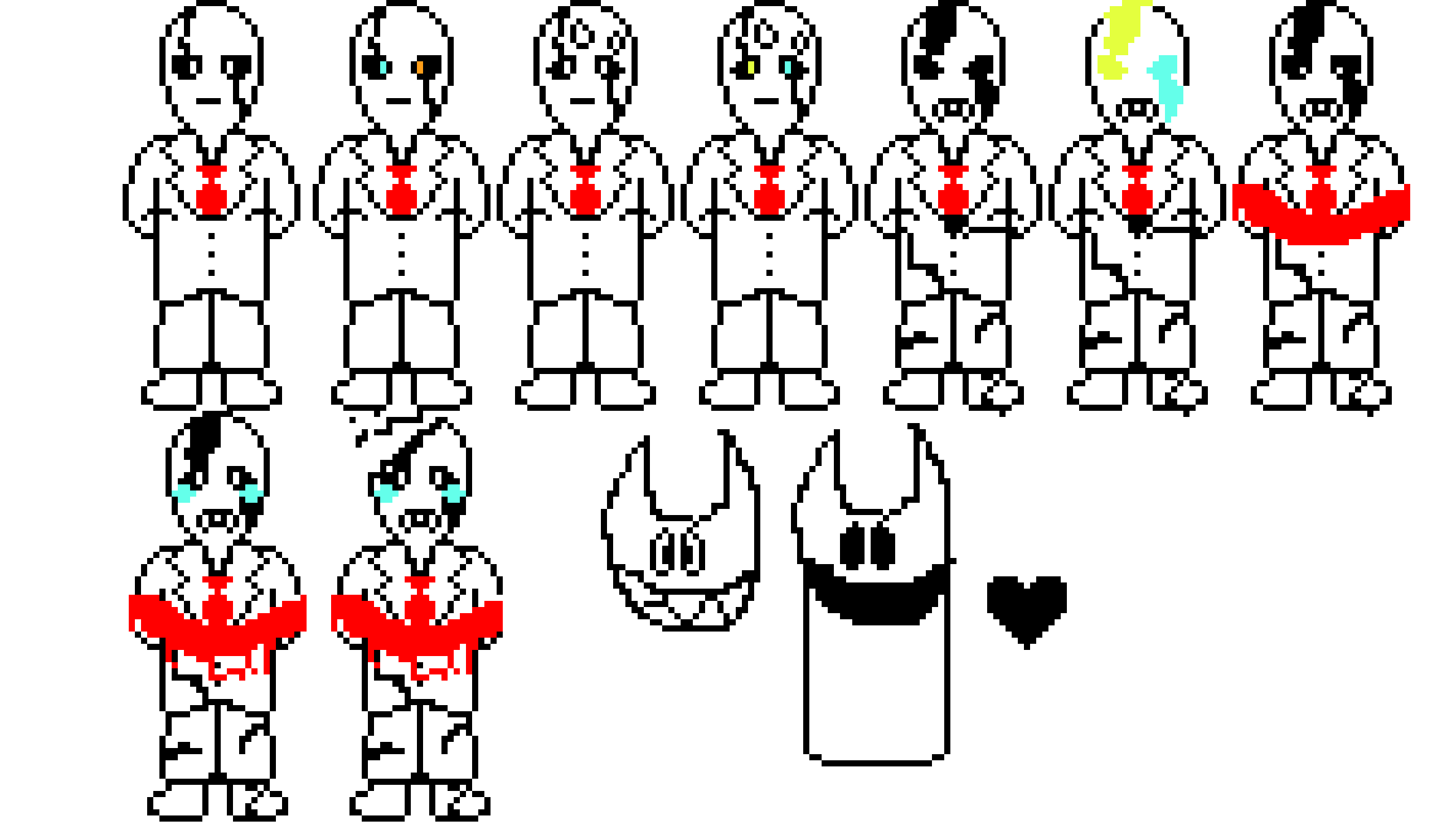 gaster battle sprite 