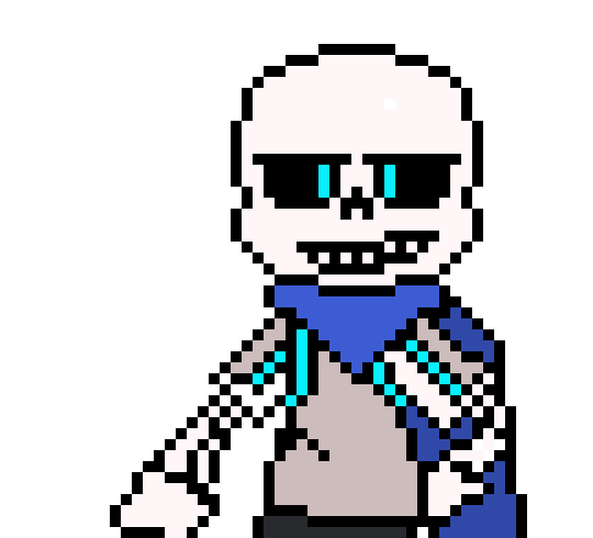 [b9de0d] the magnificent sans is not scared, - (canon) swap sans