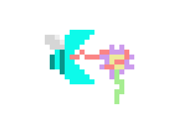 [c9c00b] Bee flower frame 14