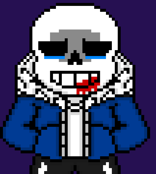 [0ae1f1] *HP 0/1* *Sans goes limp and starts to dust*
