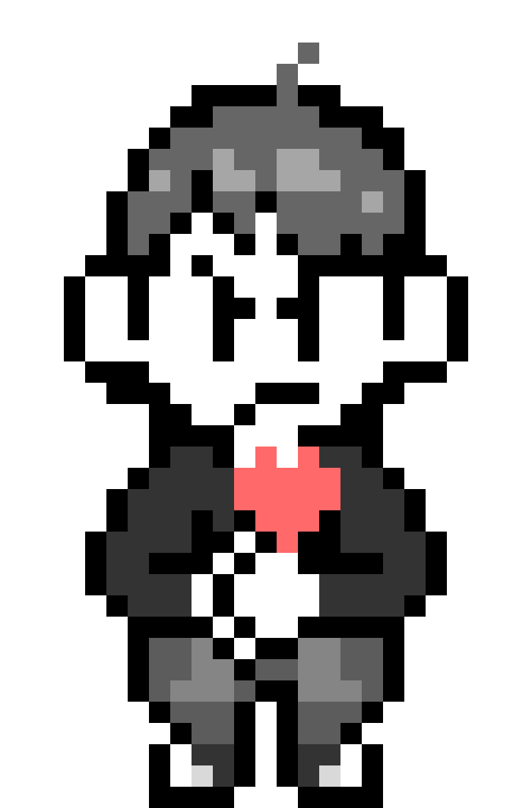 me in undertale battle sprite