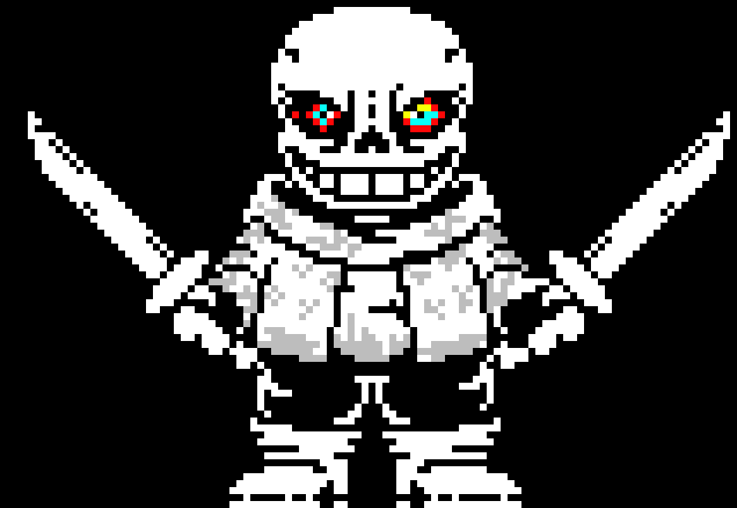 [55e4e5] -Summons two more sword- KILL THE CAT! -Legacy dustTrust sans