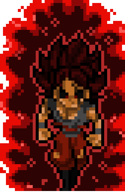 [6c26bc] Morzark the Earthling - DBZ OC USLW Sprite (Beastly Instinct Form)