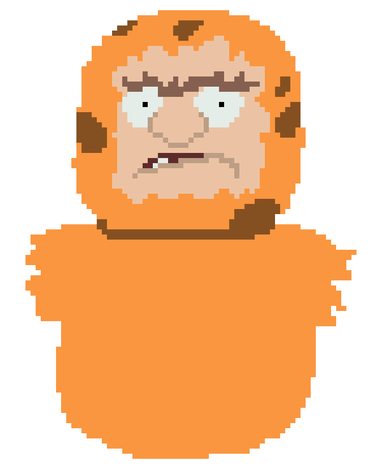 [842b0a] Caveman Surprised Face Shot