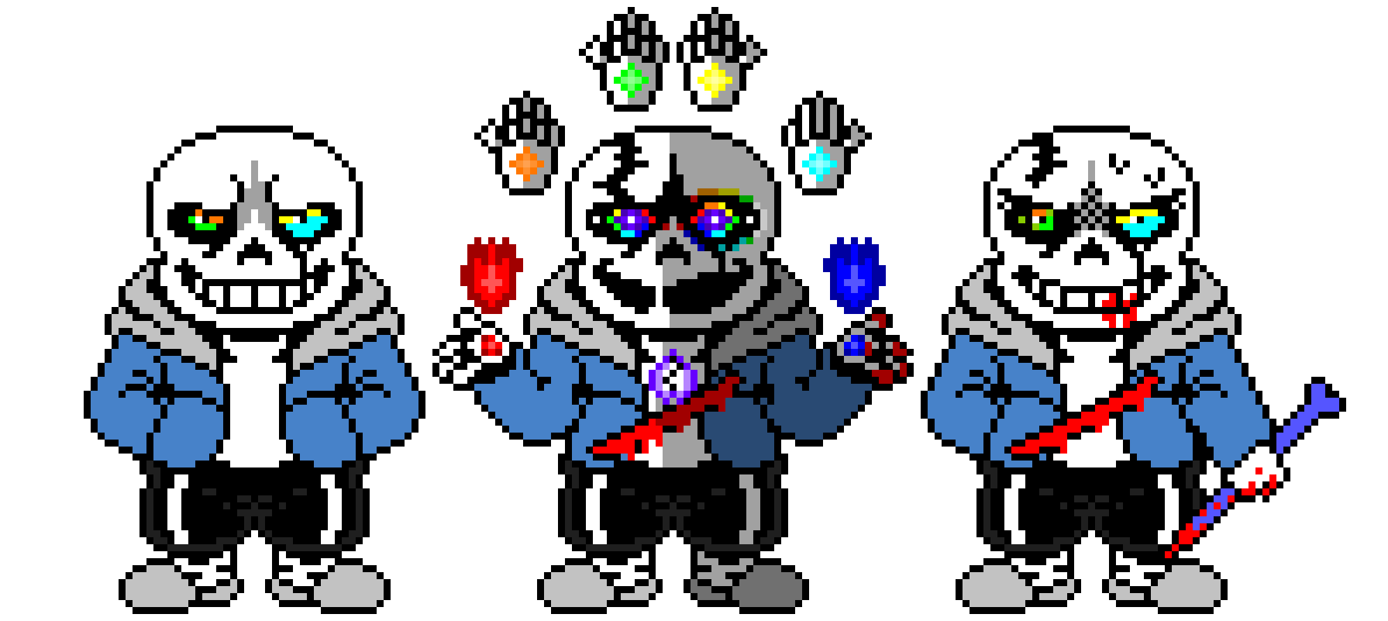 Undertale last breath hardmode Sans The Skeleton Battle Sprite V2
