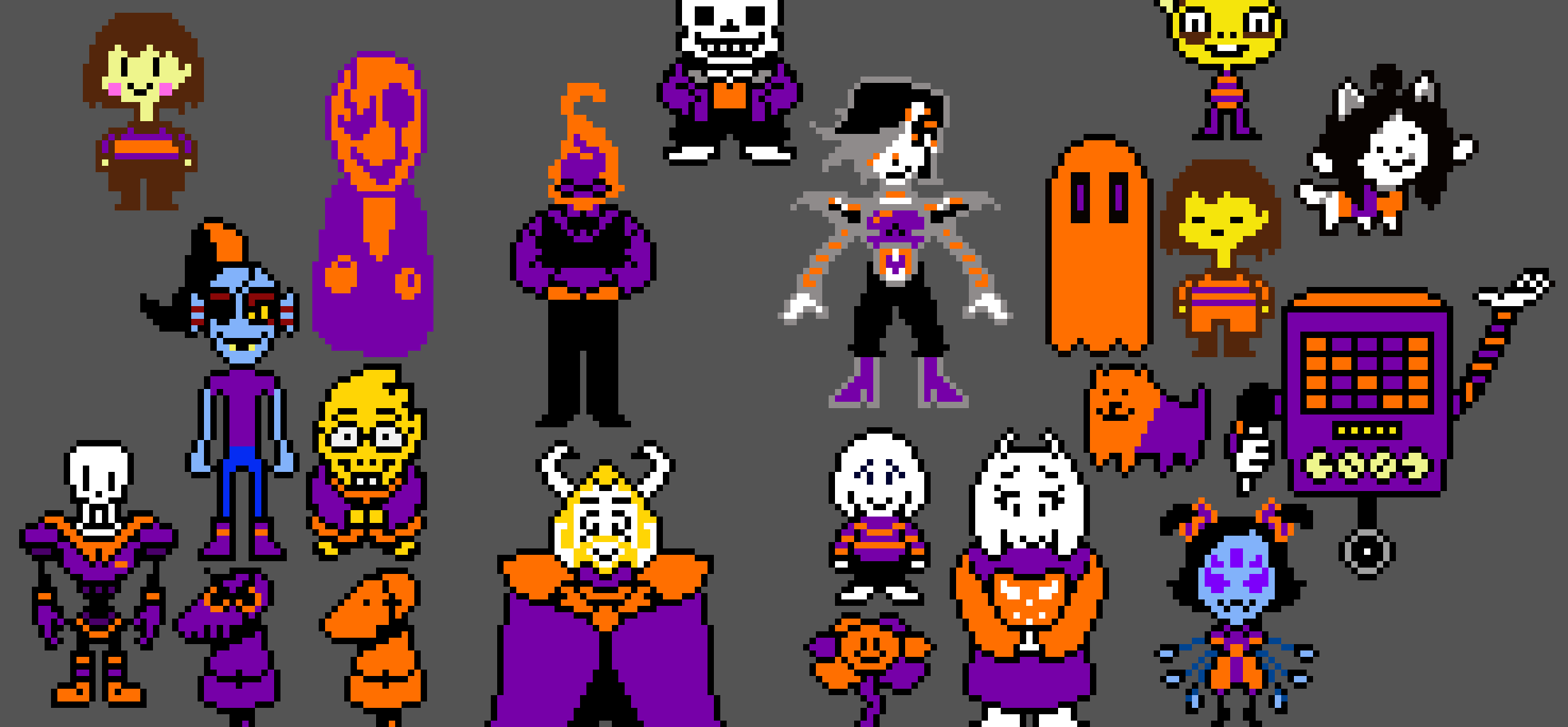 [cad813] all the undertale characters