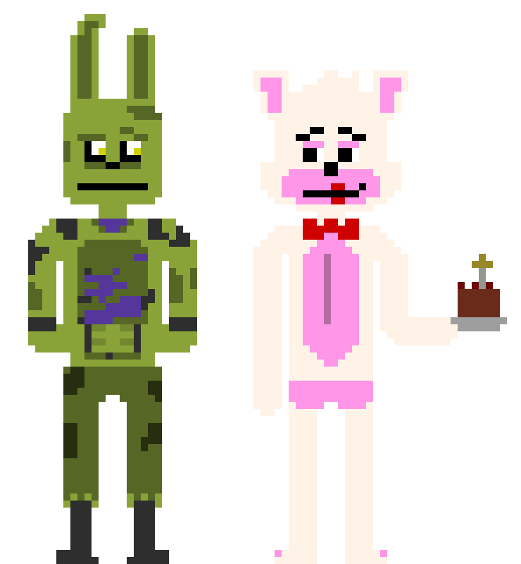 [4a5b84] FNAF Timeline - Springtrap and Mangle