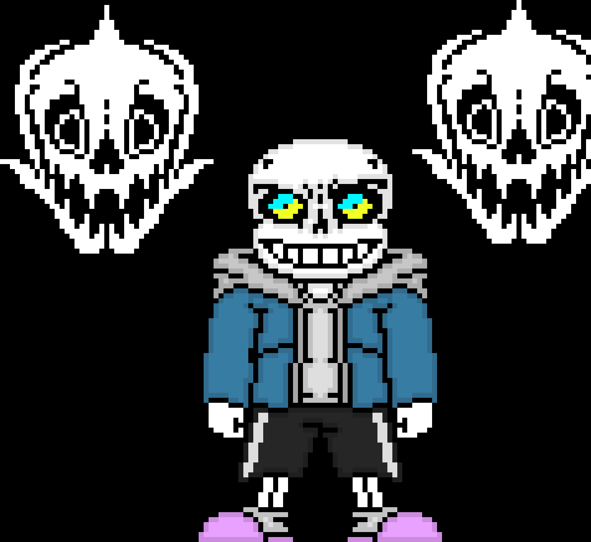 [691fe2] *LOUD INHALE* I SANS THE SKELETON, A BEING MADE OF PURELY BONES WISHES TO ASK YOU IF ARE CAPABLE OF COMPHREHNDING THAT I NEED TO GIVE YOU AN UNFORTUNATE AND NOT GOOD TIME DIE TO THE FACT THAT YOU HAVE MURDERED OTHERS WHOM I LOVED AND CARED FOR   
