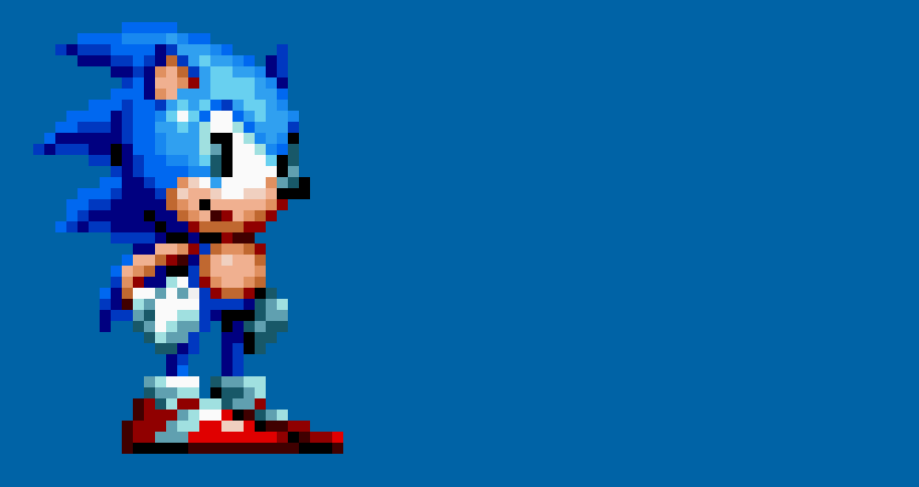 [706342] Sonic Mania Sonic looks at YOU!