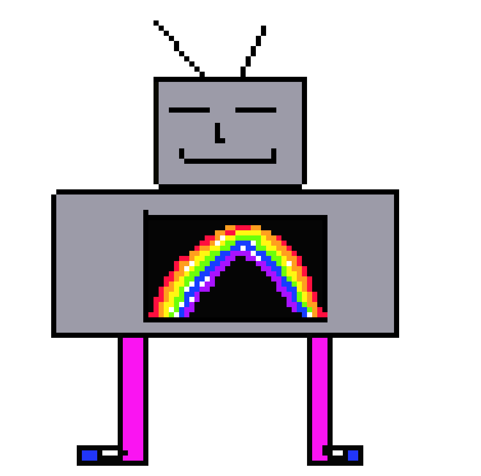 [b99981] rainbow robot