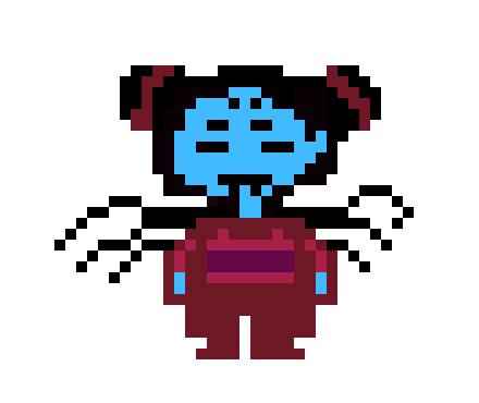 [9664c4] UNDERSHIFT - Muffet (Frisk) Sprite