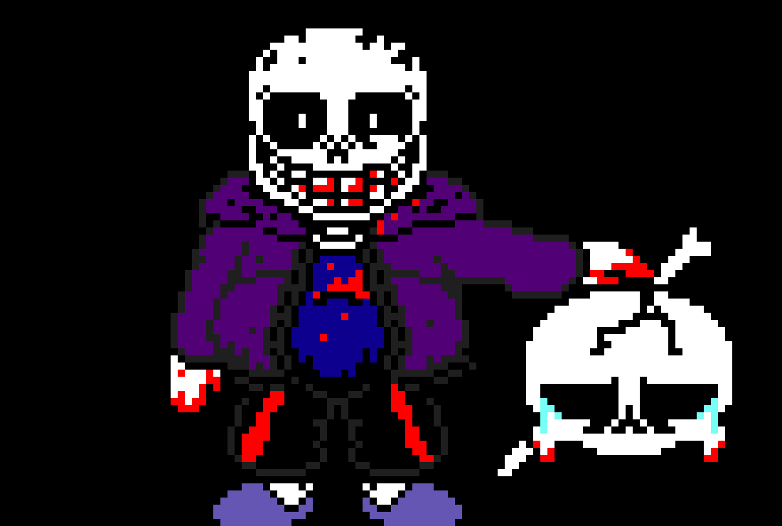 [d082ec] i put caftars colors on insanity sans E (btw caftars brother is a sans not a papyrus)